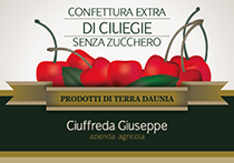 Composta di ciliegie senza zucchero -etichetta