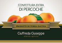 Composta di percoche - etichetta