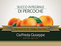 Succo integrale di PERCOCHE - etichetta